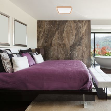 Brilagi - LED Aptumšojama griestu lampa MANAROLA CUBIC LED/24W/230V 3000-6500K priede + tālvadības pults