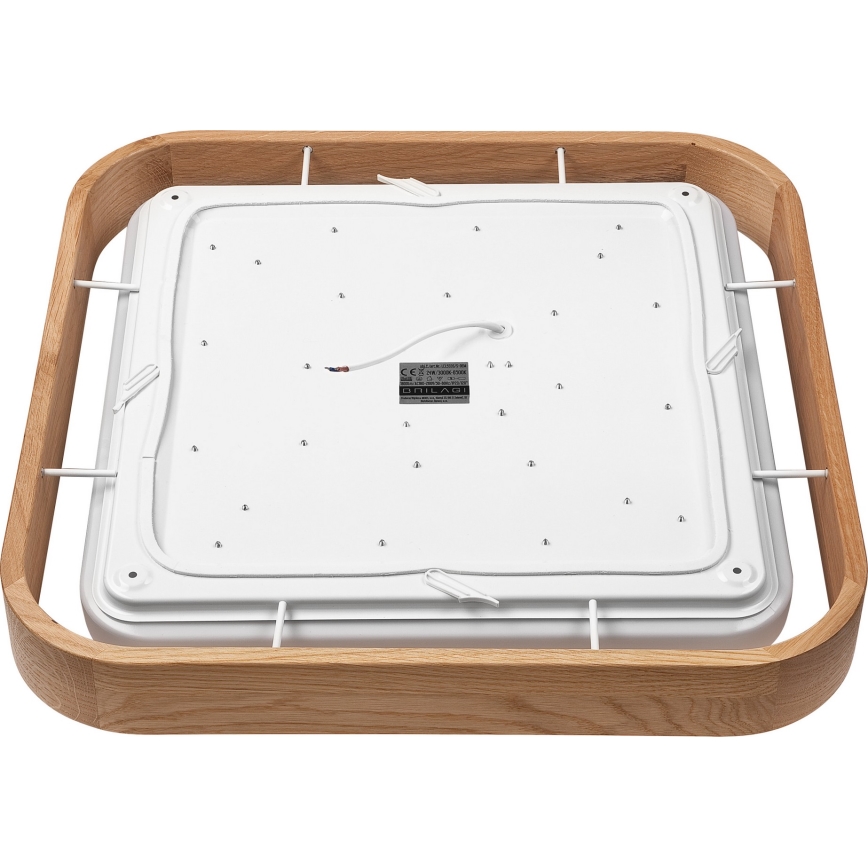 Brilagi - LED regulējams griestu gaismeklis MANAROLA CUBIC LED/24W/230V 45x45 cm 3000-6500K ozols + tālvadības pults