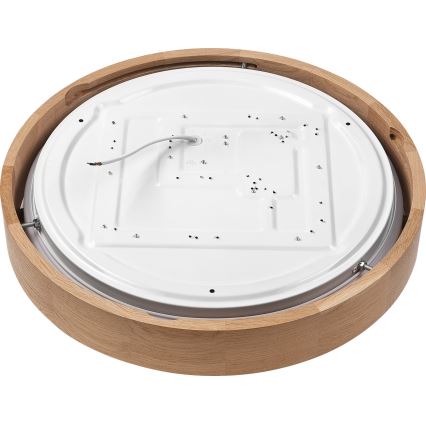 Brilagi - LED Aptumšojama griestu lampa MANAROLA SMART LED/24W/230V 2700-6500K ozols d. 41 cm Wi-Fi + tālvadības pults Tuya