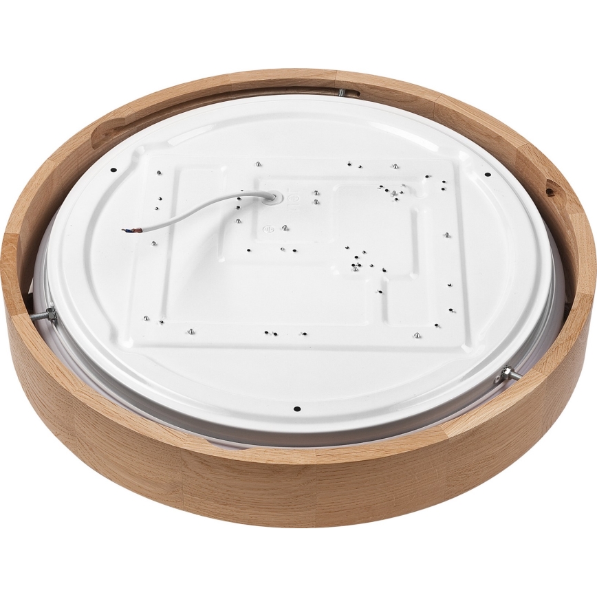 Brilagi - LED Aptumšojama griestu lampa MANAROLA SMART LED/24W/230V 2700-6500K ozols d. 41 cm Wi-Fi + tālvadības pults Tuya