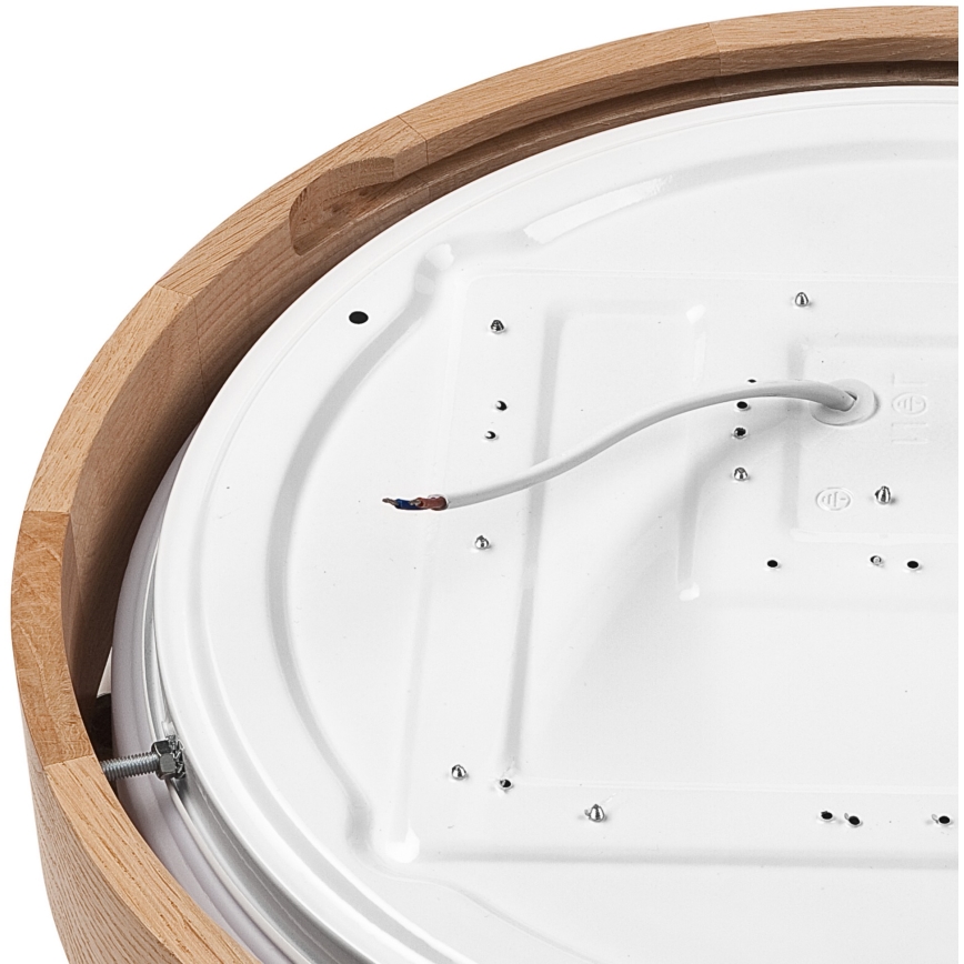 Brilagi - LED Aptumšojama griestu lampa MANAROLA SMART LED/24W/230V 2700-6500K ozols d. 41 cm Wi-Fi + tālvadības pults Tuya