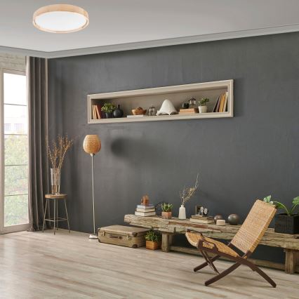 Brilagi - LED Aptumšojama griestu lampa MANAROLA SMART LED/36W/230V 2700-6500K d. 51 cm Wi-Fi Tuya + tālvadības pults