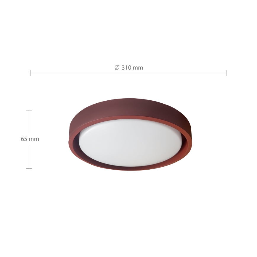 Brilagi - LED griestu lampa MATTEO LED/24W/230V Ø 31 cm sarkana
