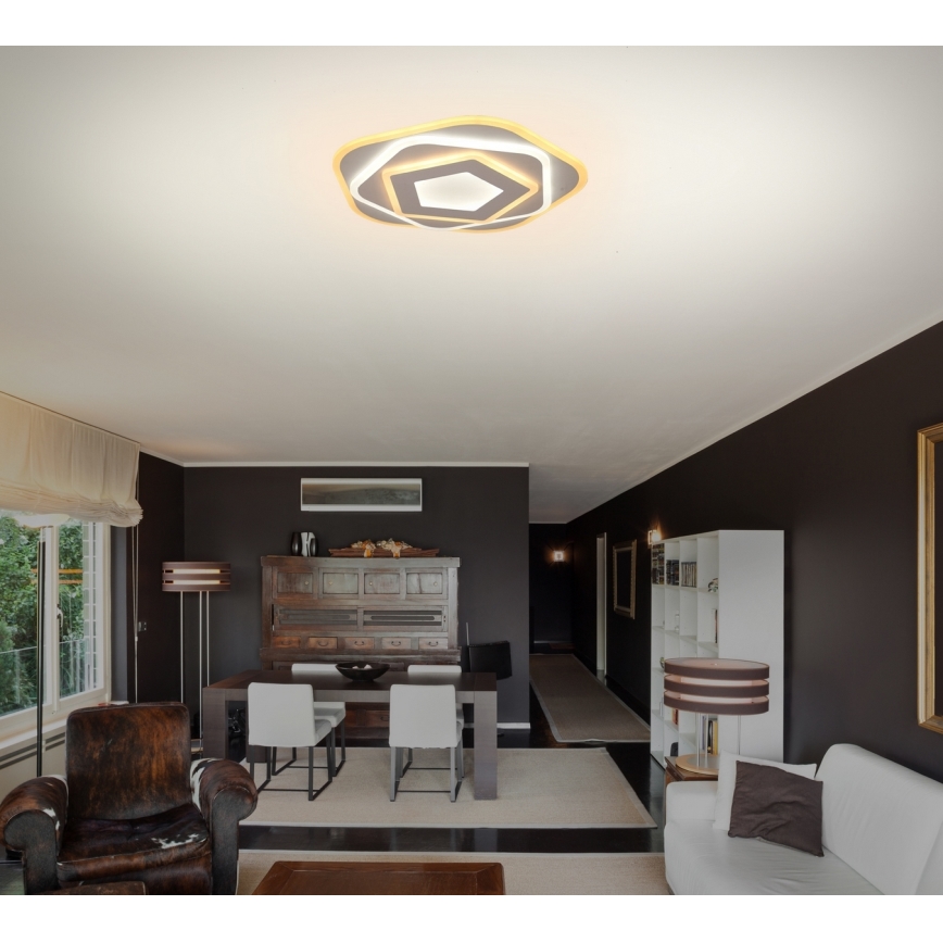 Brilagi - LED aptumšojams griestu gaismeklis MODERN MINI LED/53W/230V 3000-6000K, diametrs 30 cm + tālvadības pults
