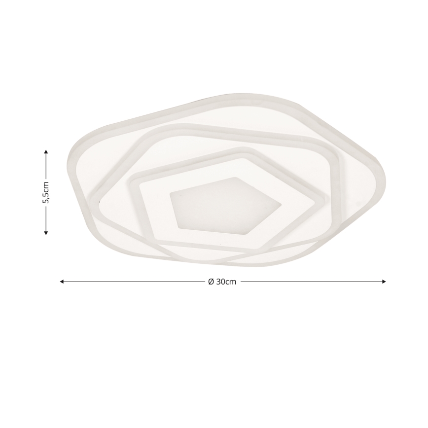 Brilagi - LED aptumšojams griestu gaismeklis MODERN MINI LED/53W/230V 3000-6000K, diametrs 30 cm + tālvadības pults