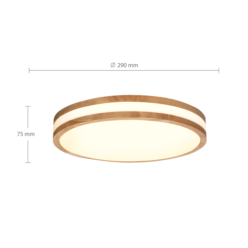 Brilagi - LED Griestu lampa MOLINA LED/24W/230V ozols d. 29 cm