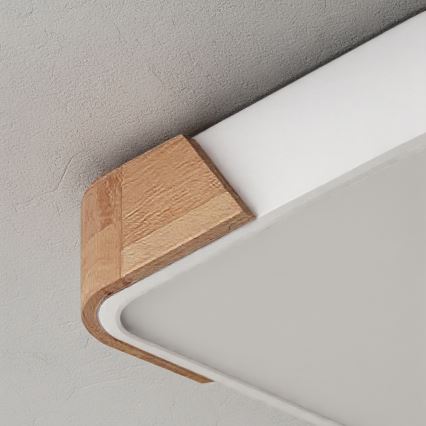 Brilagi - LED griestu lampa PILANA LED/24W/230V ozols/balts 32x32 cm