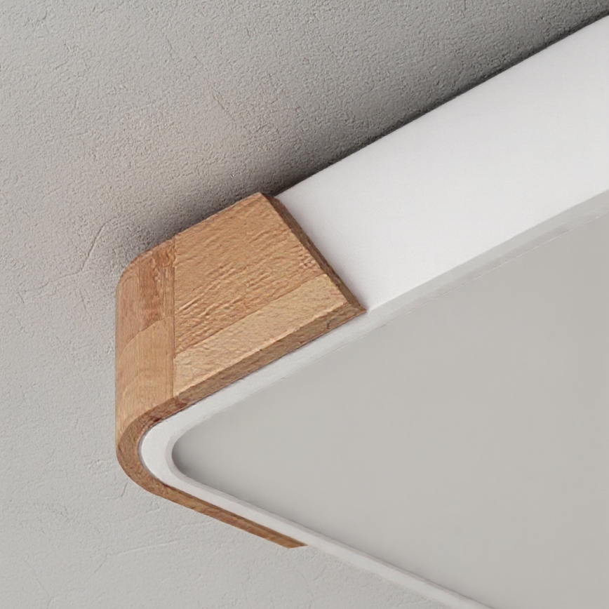 Brilagi - LED griestu lampa PILANA LED/24W/230V ozols/balts 32x32 cm