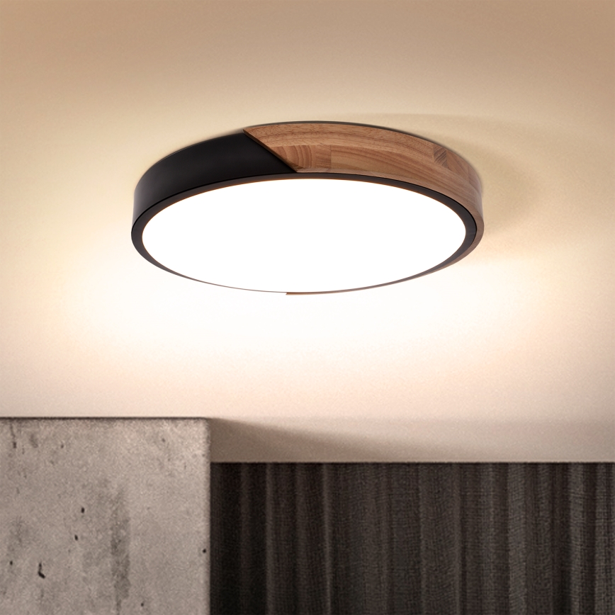 Brilagi - LED Griestu lampa PILANA LED/24W/230V ozols d. 30 cm