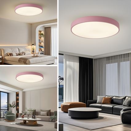 Brilagi - LED griestu gaismeklis POOL LED/100W/230V 3000/4000/6000K Ø 80 cm rozā