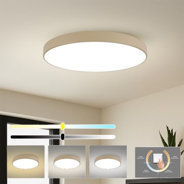 Brilagi - LED griestu lampa POOL LED/128W/230V 3000/4000/6000K Ø 100 cm bēša