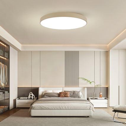 Brilagi - LED griestu lampa POOL LED/128W/230V 3000/4000/6000K Ø 100 cm bēša