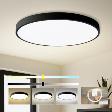 Brilagi - LED griestu lampa POOL LED/128W/230V 3000/4000/6000K Ø 100 cm melna
