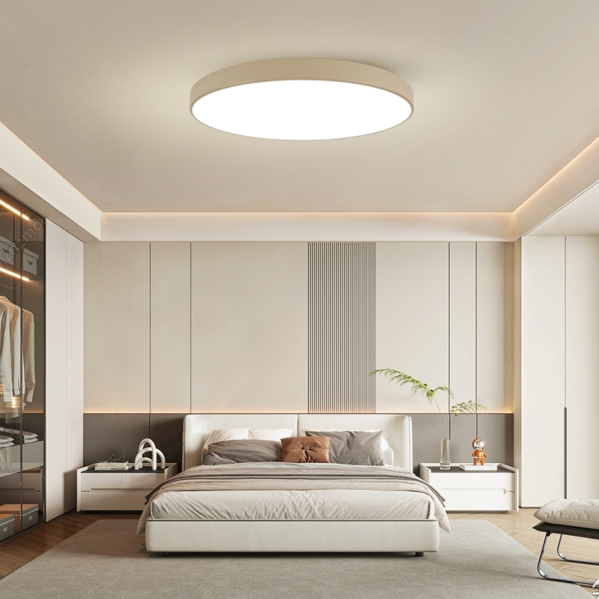 Brilagi - LED griestu lampa POOL LED/128W/230V 3000/4500/6000K Ø 100 cm bēša