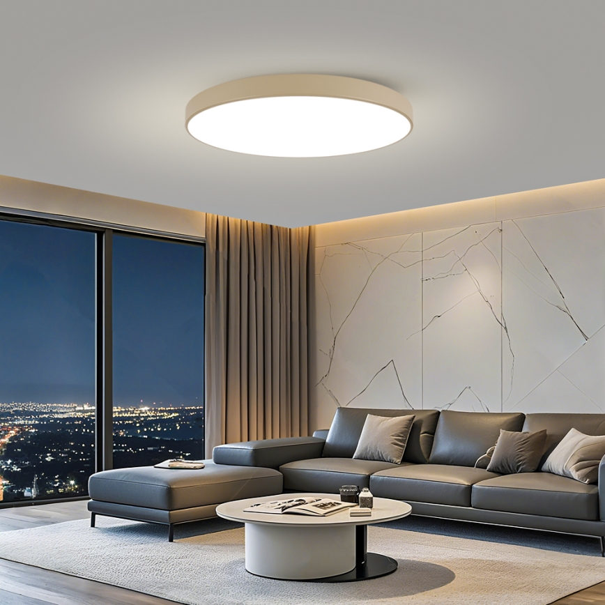 Brilagi - LED griestu lampa POOL LED/128W/230V 3000/4500/6000K Ø 100 cm bēša