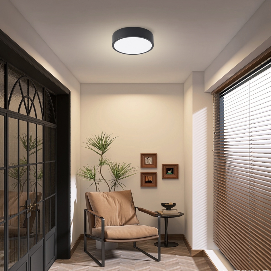 Brilagi - LED griestu lampa POOL LED/18W/230V 3000/4000/6000K pr. 20 cm melna