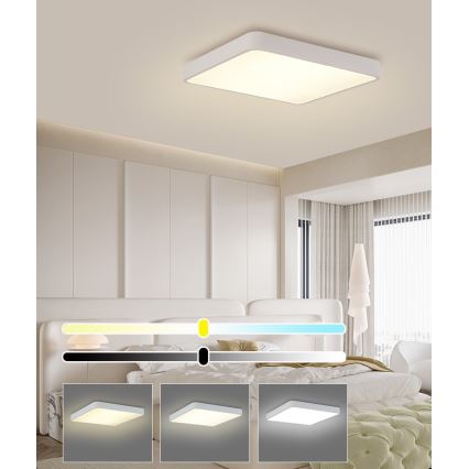 Brilagi - LED Griestu lampa POOL LED/36W/230V 3000/4500/6000K 40x40 cm balta