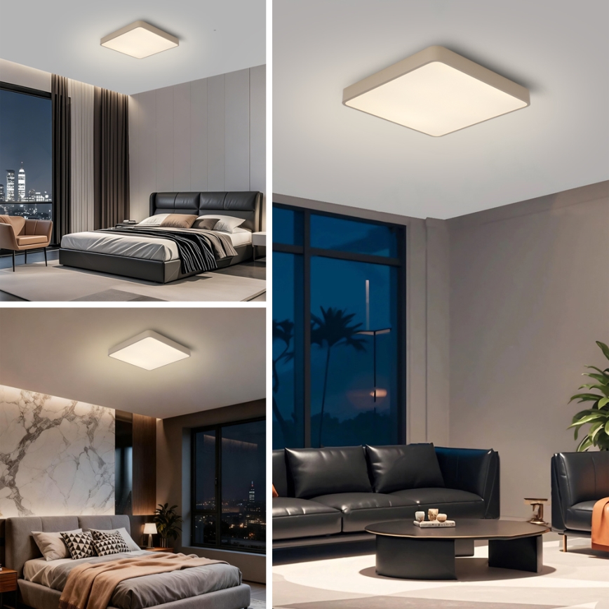 Brilagi - LED griestu lampa POOL LED/36W/230V 3000/4500/6000K 40x40 cm bēša