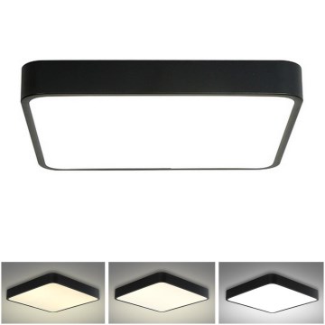 Brilagi - LED Griestu lampa  POOL LED/36W/230V 3000/4500/6000K 40x40 cm melna