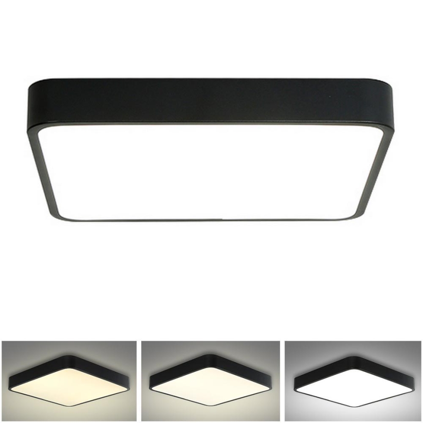 Brilagi - LED Griestu lampa  POOL LED/36W/230V 3000/4500/6000K 40x40 cm melna