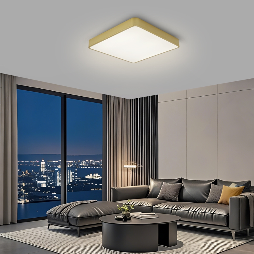 Brilagi - LED griestu lampa POOL LED/48W/230V 3000/4000/6000K 50x50 cm zelta