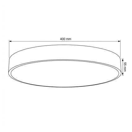 Brilagi - LED griestu gaismeklis POOL LED/48W/230V 3000/4000/6000K Ø 40 cm bēša