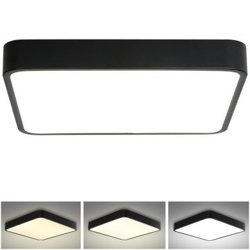 Brilagi - LED Griestu lampa POOL LED/48W/230V 3000/4500/6000K 50x50 cm melna