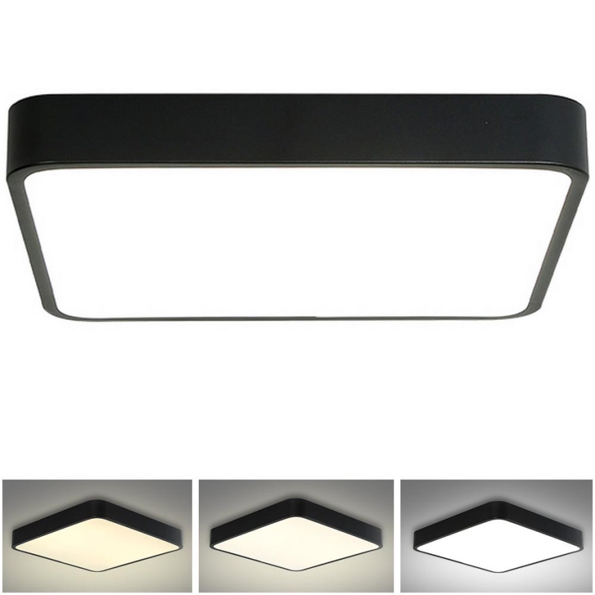 Brilagi - LED Griestu lampa POOL LED/48W/230V 3000/4500/6000K 50x50 cm melna