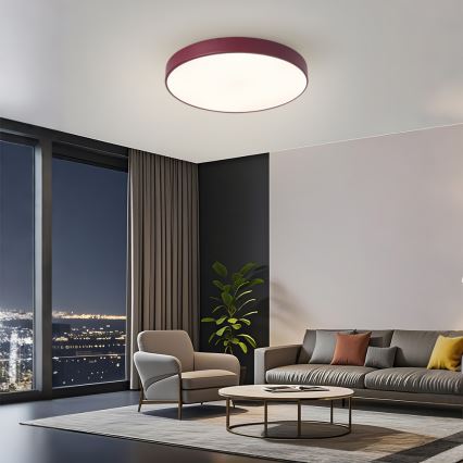 Brilagi - LED griestu lampa POOL LED/60W/230V 3000/4000/6000K Ø 50 cm burgundija