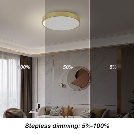 Brilagi - LED griestu lampa POOL LED/60W/230V 3000/4000/6000K Ø60 cm zelta
