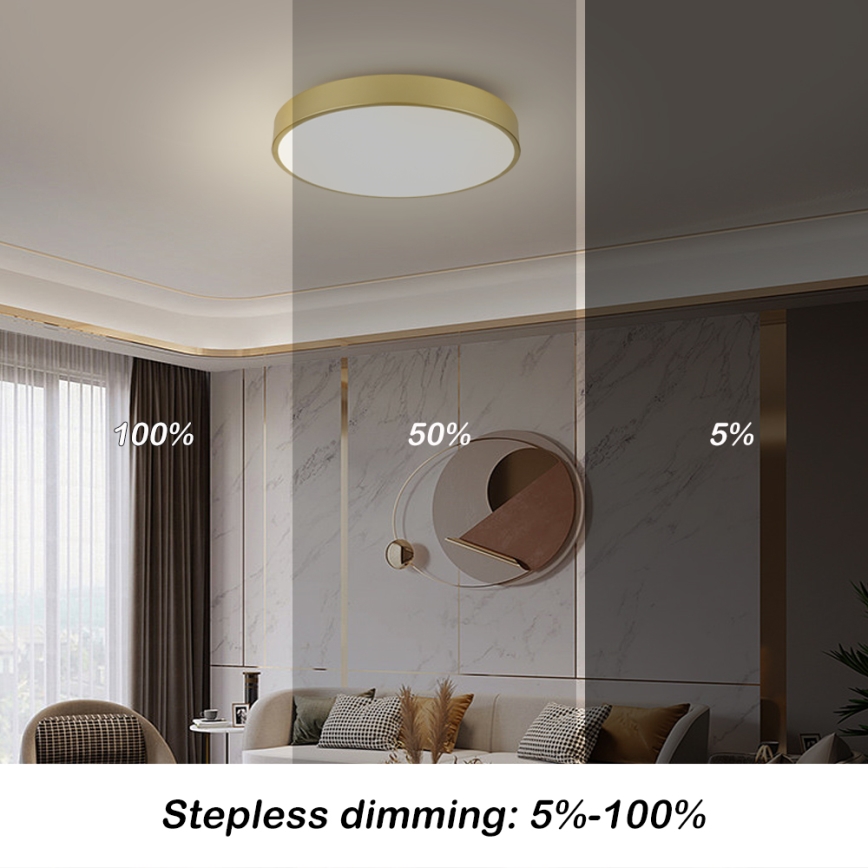 Brilagi - LED griestu lampa POOL LED/60W/230V 3000/4000/6000K Ø60 cm zelta