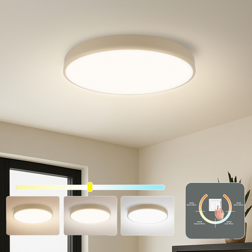 Brilagi - LED griestu lampa POOL LED/60W/230V 3000/4500/6000K diam. 50 cm bēša