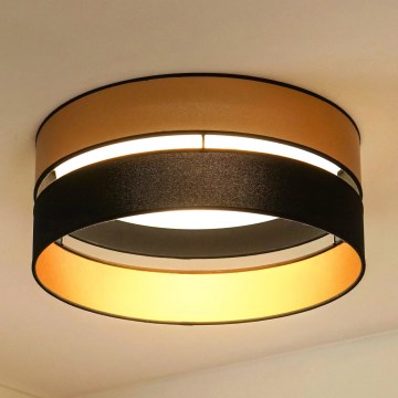 Brilagi - LED Griestu lampa ROYAL LED/24W/230V d. 45 cm melna/zelta