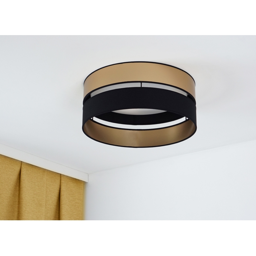 Brilagi - LED Griestu lampa ROYAL LED/24W/230V d. 45 cm melna/zelta