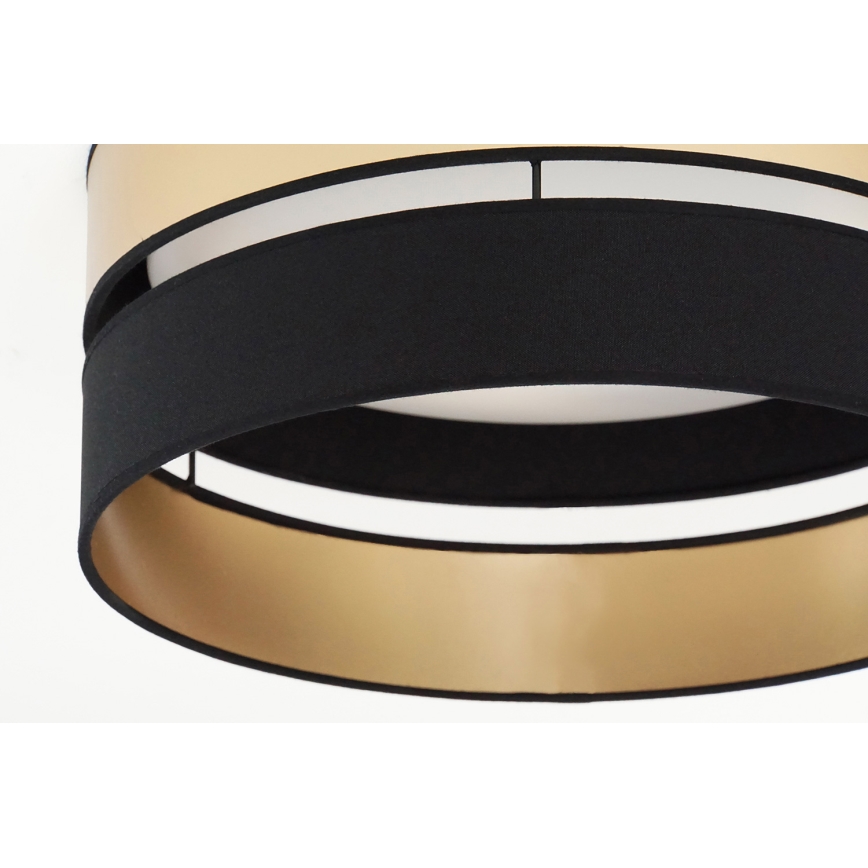 Brilagi - LED Griestu lampa ROYAL LED/24W/230V d. 45 cm melna/zelta