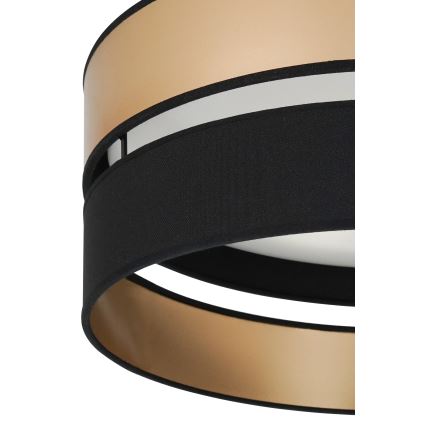 Brilagi - LED Griestu lampa ROYAL LED/24W/230V d. 45 cm melna/zelta