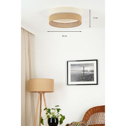 Brilagi - LED Griestu lampa ROYAL YUTE LED/24W/230V d. 45 cm bēša/krēmkrāsa