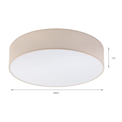BRILAGI - LED griestu lampa SIRIJA 4xE27/15W/230V diametrs 60 cm bēša