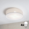 Brilagi - LED griestu lampa SIRIJA 4xE27/15W/230V Ø 60 cm balta