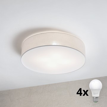 Brilagi - LED griestu lampa SIRIJA 4xE27/60W/230V Ø 60 cm balta