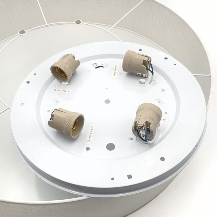 Brilagi - LED griestu lampa SIRIJA 4xE27/60W/230V Ø 60 cm balta