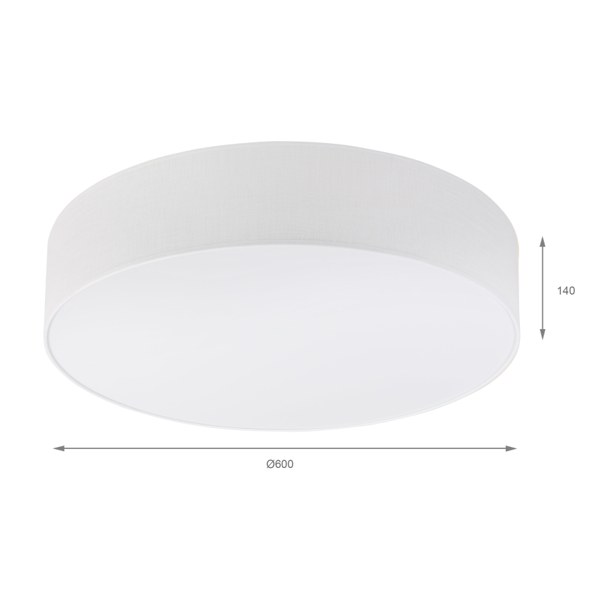 Brilagi - LED griestu lampa SIRIJA 4xE27/60W/230V Ø 60 cm balta