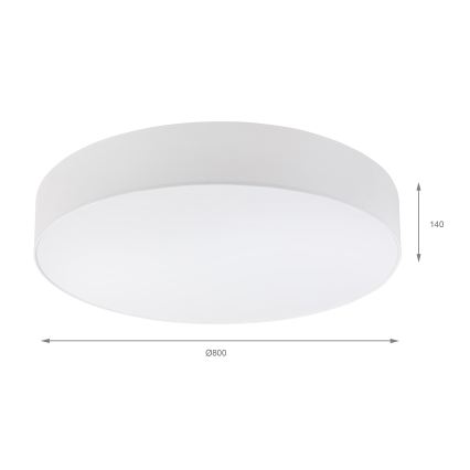 Brilagi - LED griestu lampa SIRIJA 6xE27/60W/230V Ø 80 cm balta