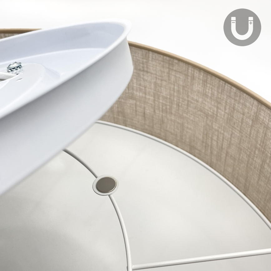 Brilagi - LED griestu lampa SIRIJA 6xE27/60W/230V Ø 80 cm bēša