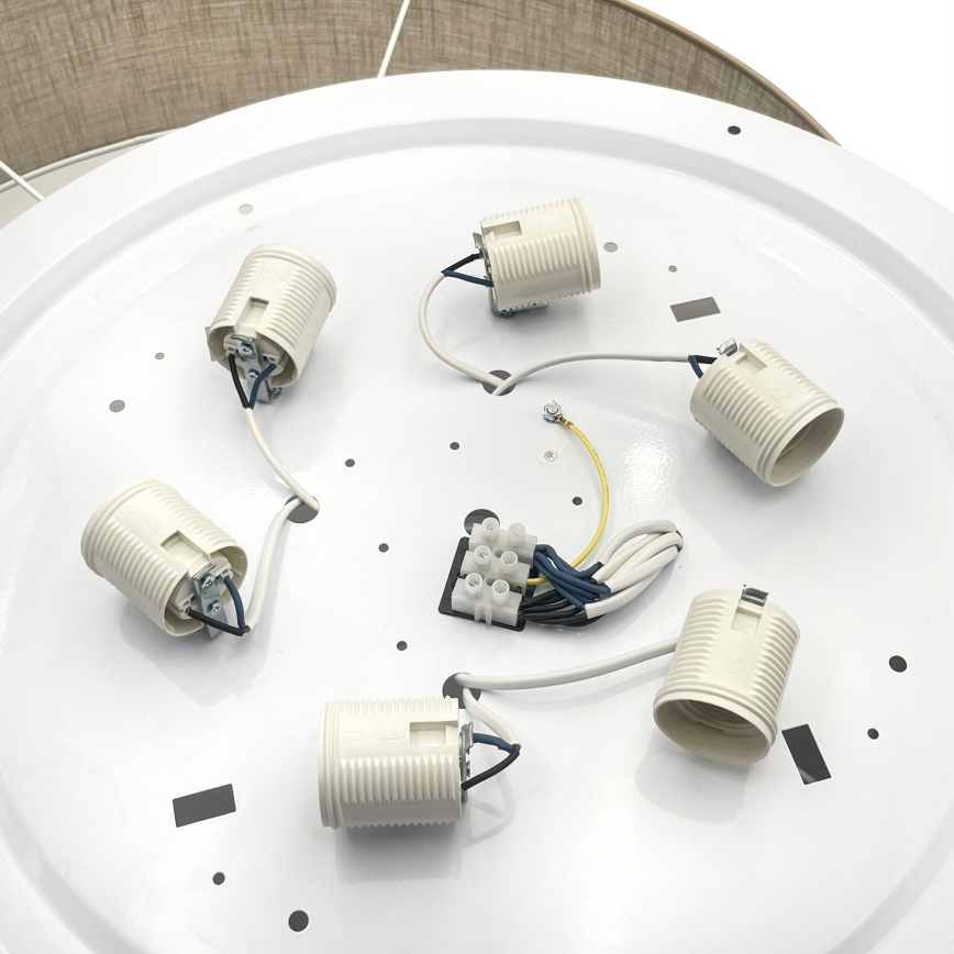 Brilagi - LED griestu lampa SIRIJA 6xE27/60W/230V Ø 80 cm bēša