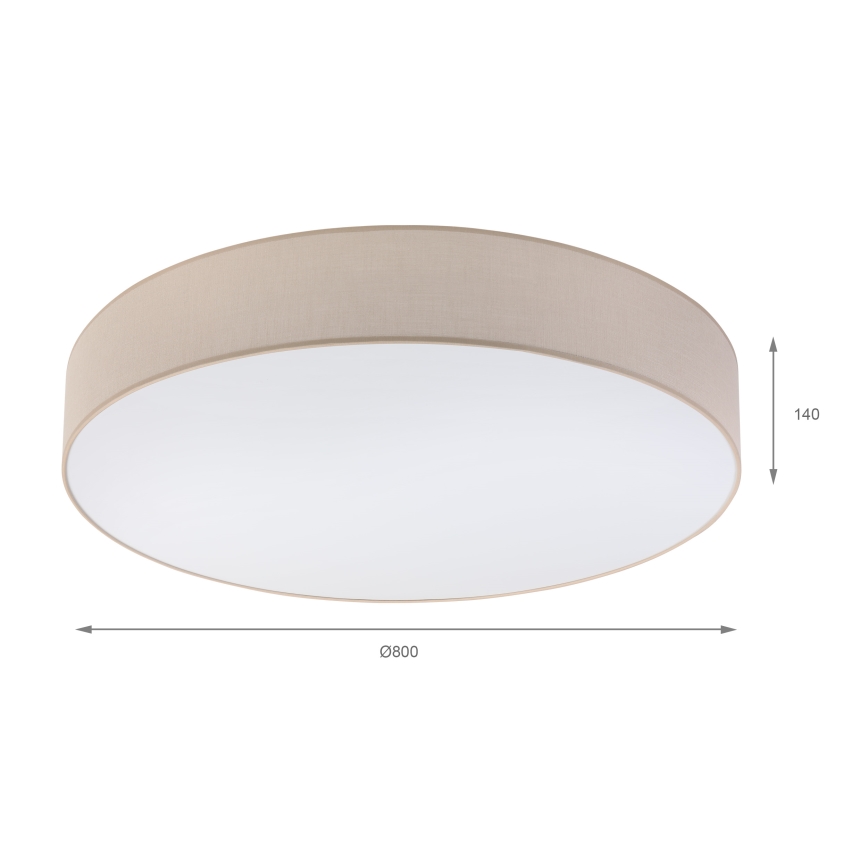 Brilagi - LED griestu lampa SIRIJA 6xE27/60W/230V Ø 80 cm bēša