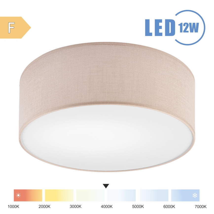 Brilagi - LED Griestu lampa SIRIJA LED/12W/230V d. 35 cm bēša