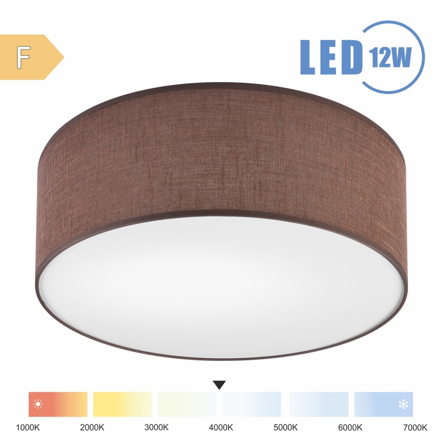 Brilagi - LED Griestu lampa SIRIJA LED/12W/230V d. 35 cm brūna