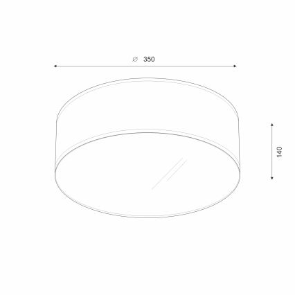Brilagi - LED Griestu lampa SIRIJA LED/12W/230V d. 35 cm brūna
