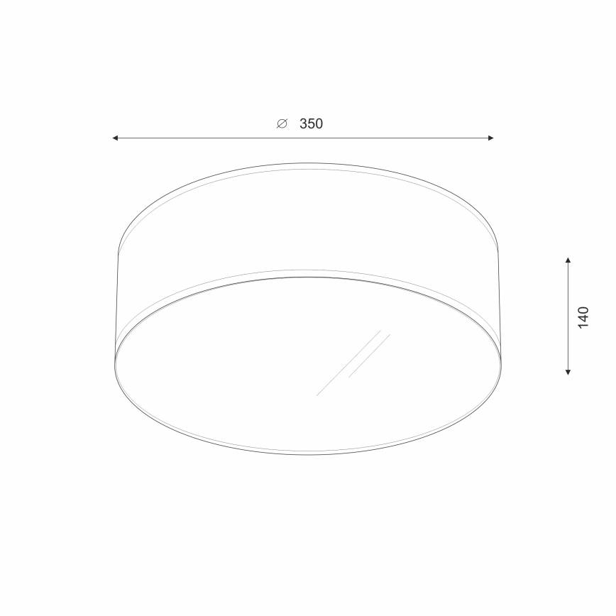 Brilagi - LED Griestu lampa SIRIJA LED/12W/230V d. 35 cm brūna